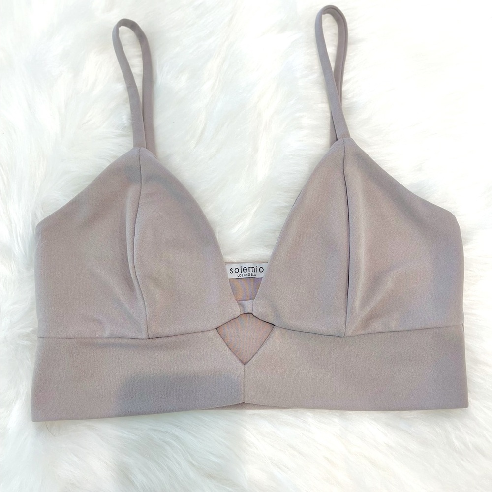 Solemio Grey Crop Top- Women’s size M